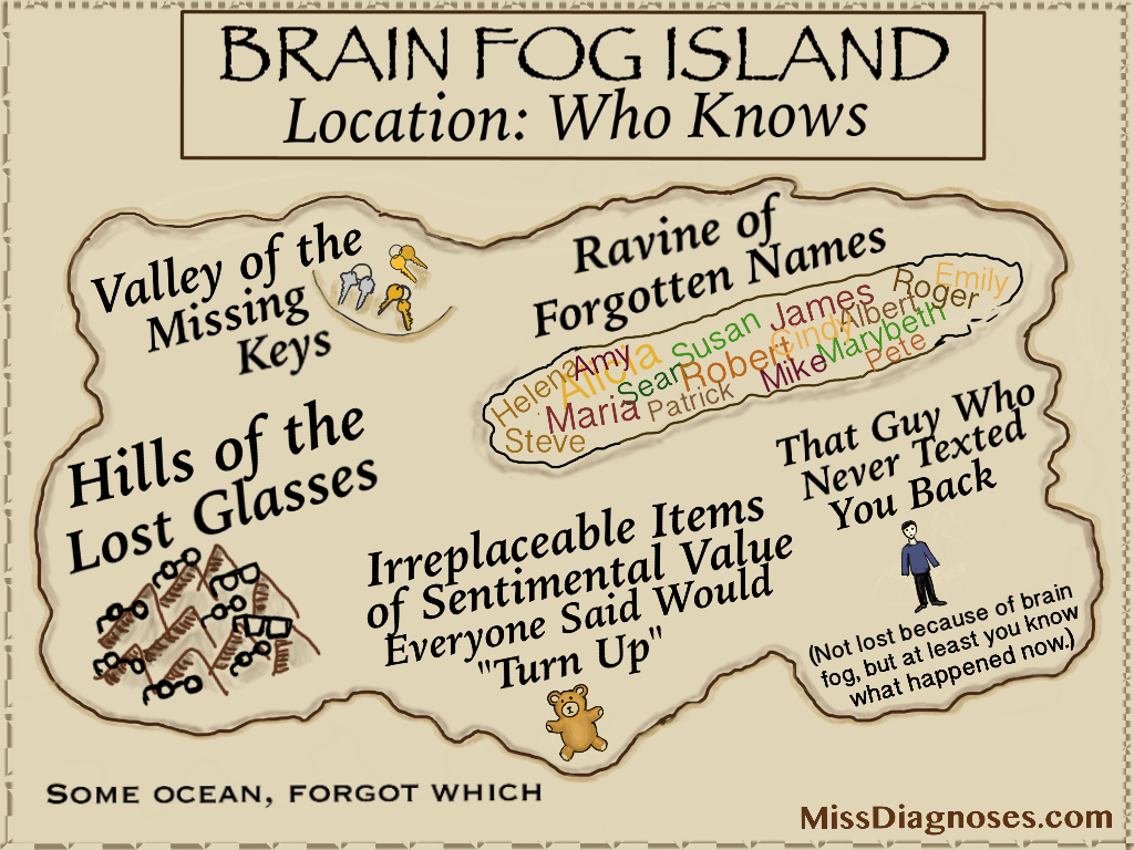 Brain Fog Island, where all your stuff goes